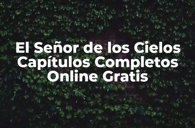 El Señor de los Cielos Capítulos Completos Online Gratis