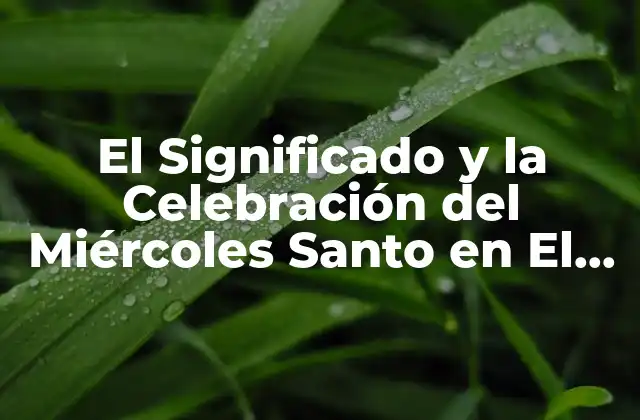 El Significado y la Celebración Del Miércoles Santo en el Puerto de Santa María