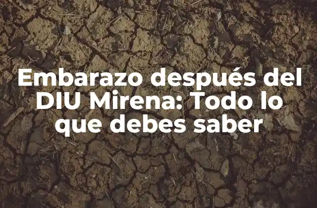 Embarazo Después Del Diu Mirena: Todo Lo que Debes Saber