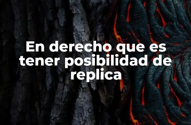 El rol de la replica en la justicia procesal