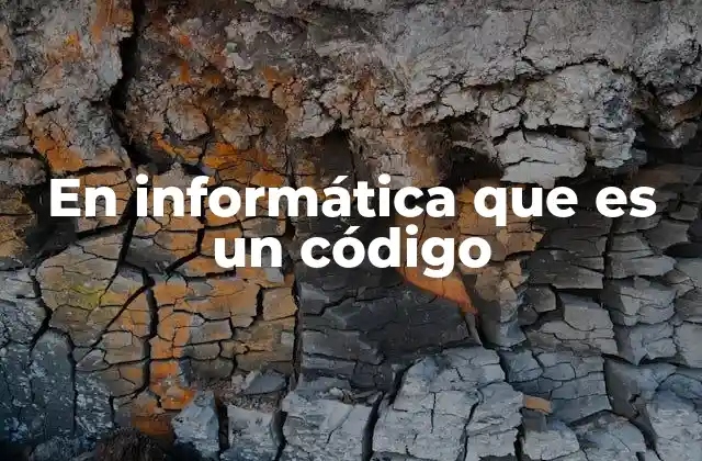 En Informática que es un Código