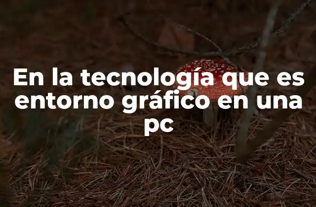 En la Tecnología que es Entorno Gráfico en una Pc