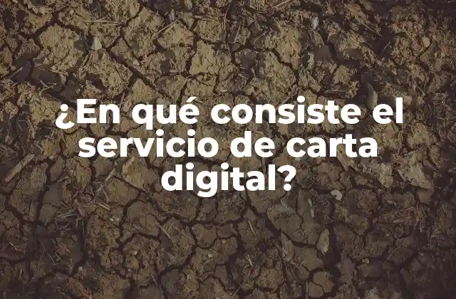 ¿en Qué Consiste el Servicio de Carta Digital?