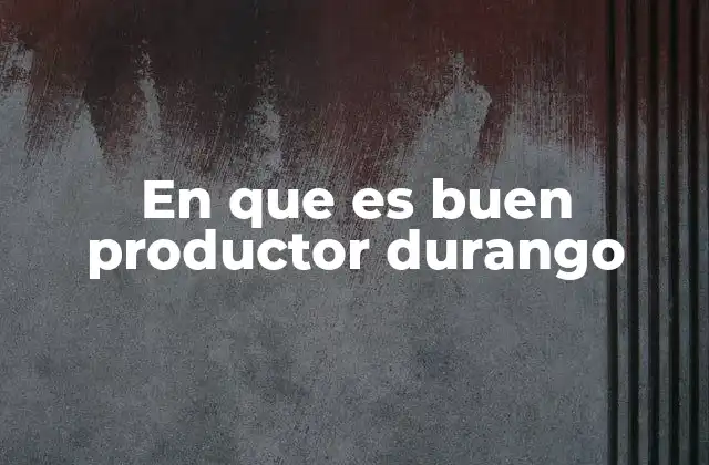 En que es Buen Productor Durango 2 El impacto de Durango en la música urbana sin mencionar directamente el término