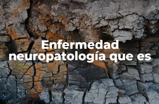 Enfermedad Neuropatología que es
