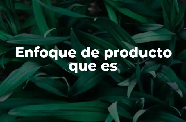 Enfoque de Producto que es 2 Cómo el enfoque de producto impulsa el desarrollo empresarial