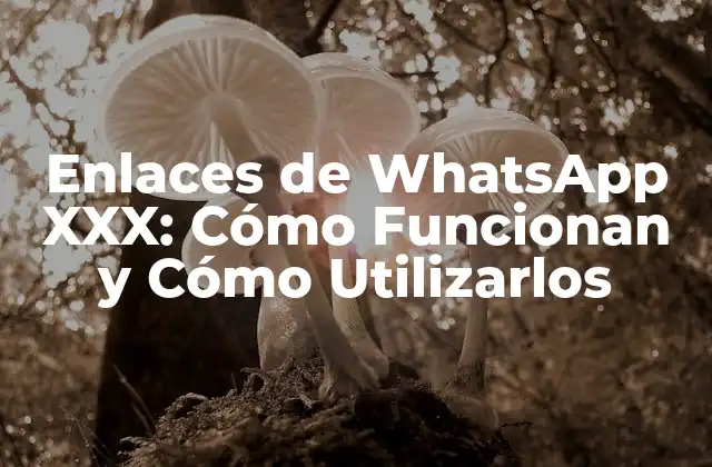 Enlaces de Whatsapp Xxx: Cómo Funcionan y Cómo Utilizarlos