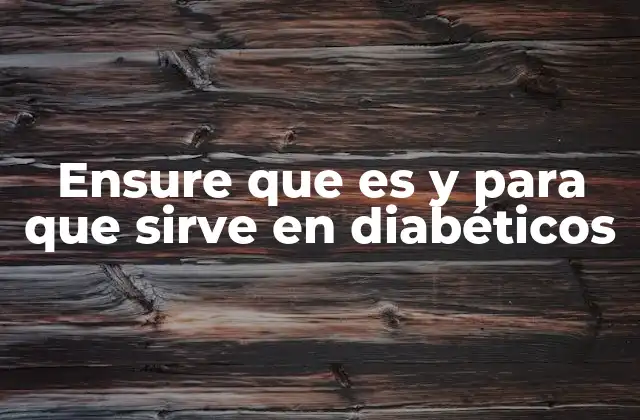 La importancia de las bebidas nutricionales en la dieta de personas con diabetes