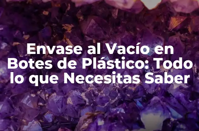 Envase Al Vacío en Botes de Plástico: Todo Lo que Necesitas Saber 2 Cómo Funciona el Envase al Vacío en Botes de Plástico