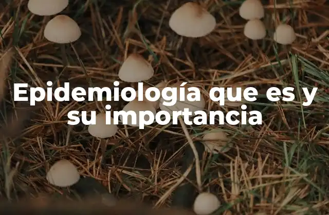 Epidemiología que es y Su Importancia