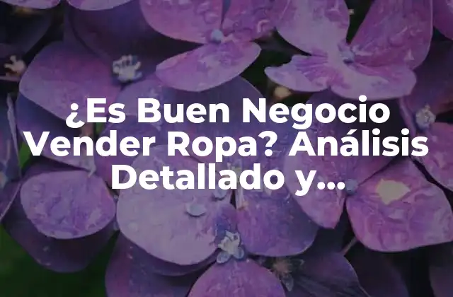 ¿es Buen Negocio Vender Ropa? Análisis Detallado y Oportunidades para Triunfar