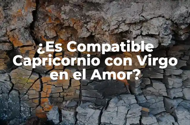 ¿es Compatible Capricornio con Virgo en el Amor?