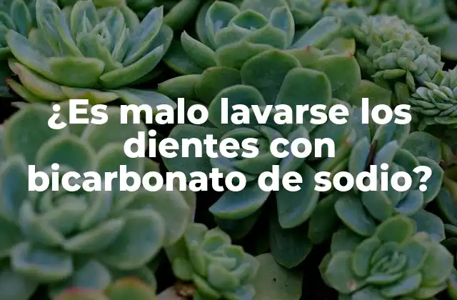 ¿es Malo Lavarse los Dientes con Bicarbonato de Sodio?