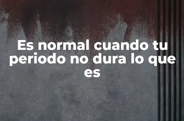 Entendiendo la variabilidad menstrual