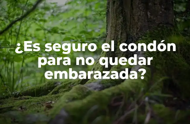 ¿es Seguro el Condón para No Quedar Embarazada?