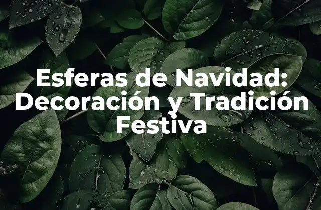 Orígenes de las Esferas de Navidad