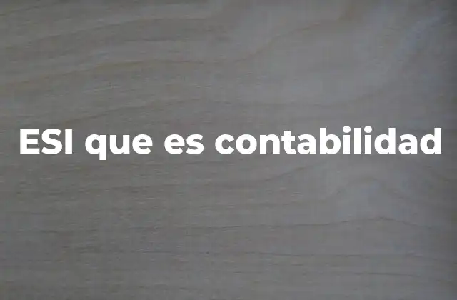 Esi que es Contabilidad 2 La importancia de llevar un control financiero en las empresas