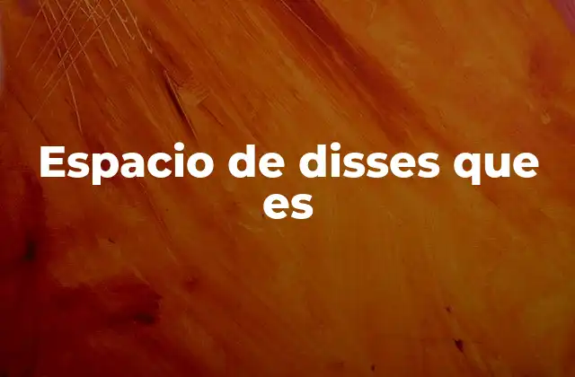 Espacio de Disses que es