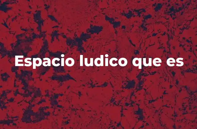 Espacio Ludico que es