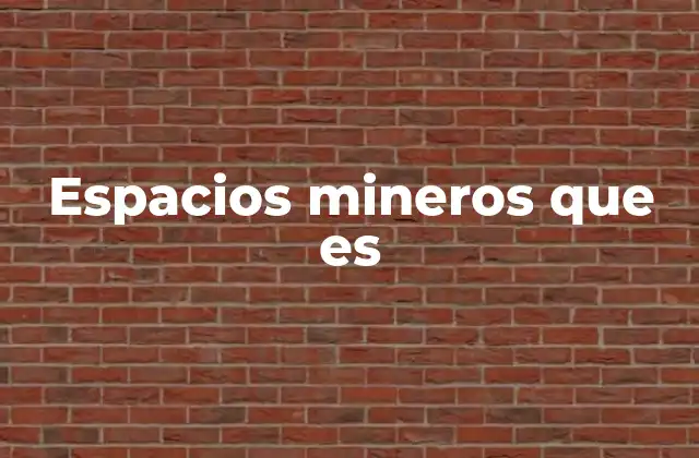 Espacios Mineros que es