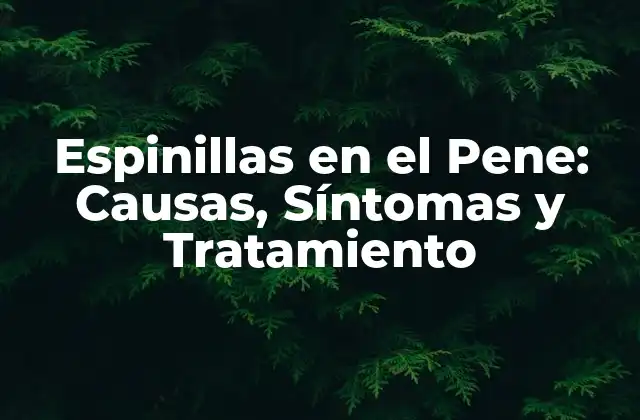 Espinillas en el Pene: Causas, Síntomas y Tratamiento
