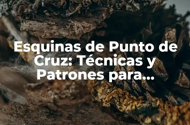 Esquinas de Punto de Cruz: Técnicas y Patrones para Perfeccionar Tu Arte