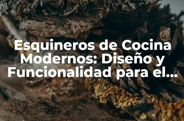 Esquineros de Cocina Modernos: Diseño y Funcionalidad para el Espacio Óptimo 2 Características de los Esquineros de Cocina Modernos