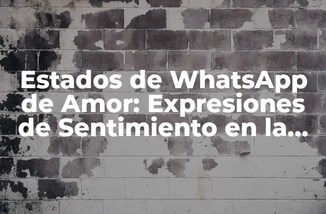 Estados de Whatsapp de Amor: Expresiones de Sentimiento en la Era Digital 2 ¿Qué son los Estados de WhatsApp de Amor?