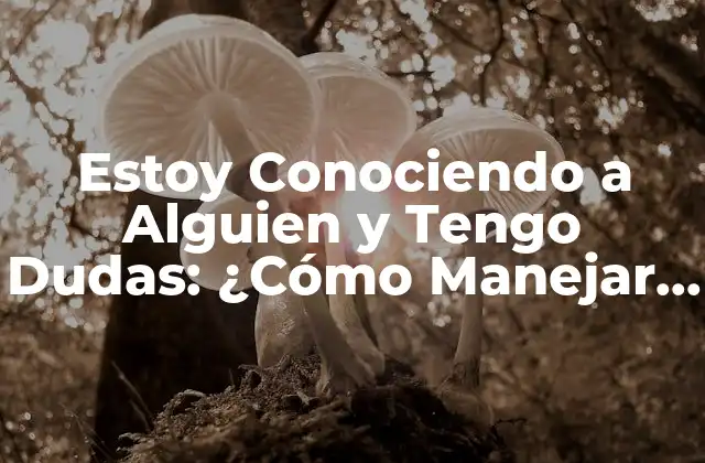 Estoy Conociendo a Alguien y Tengo Dudas: ¿cómo Manejar la Incertidumbre?