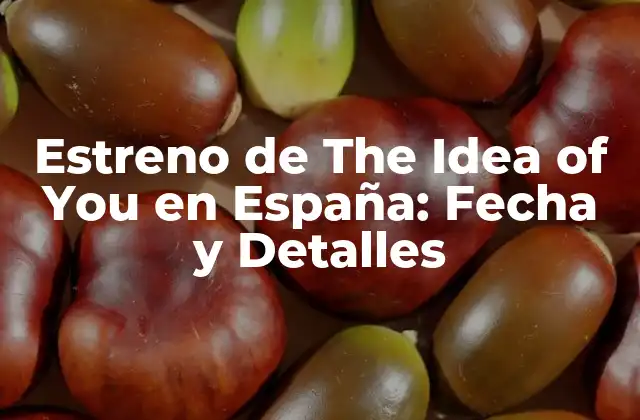 Estreno de The Idea Of You en España: Fecha y Detalles