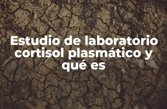 Estudio de Laboratorio Cortisol Plasmático y Qué es