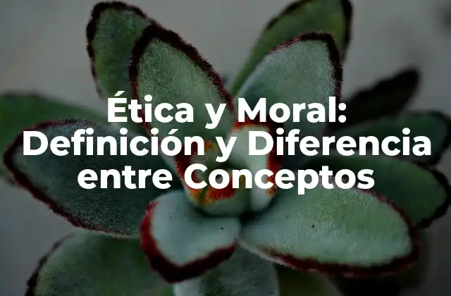 Ética y Moral: Definición y Diferencia entre Conceptos