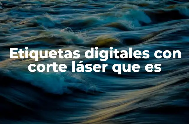 Etiquetas Digitales con Corte Láser que es