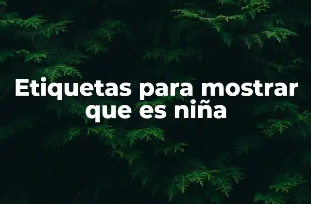 Cómo ayudan las etiquetas en la identificación de género infantil