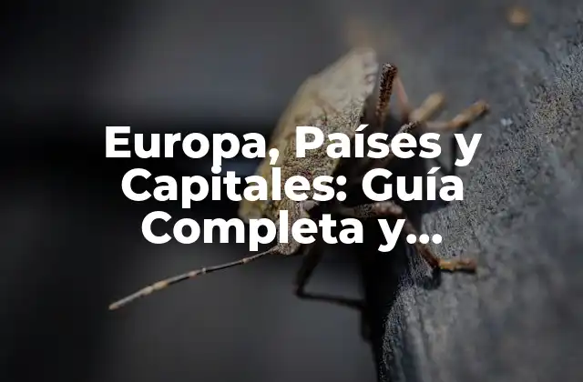 Europa, Países y Capitales: Guía Completa y Actualizada