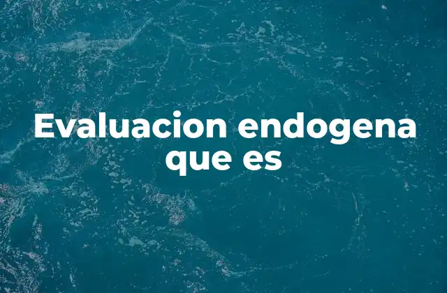 Diferencias clave entre evaluación endógena y externa