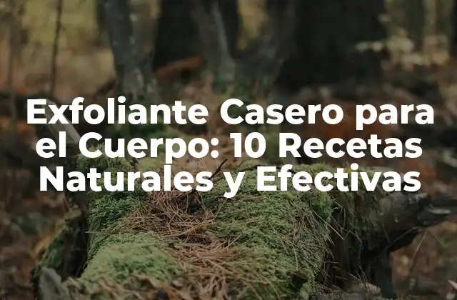 Exfoliante Casero para el Cuerpo: 10 Recetas Naturales y Efectivas