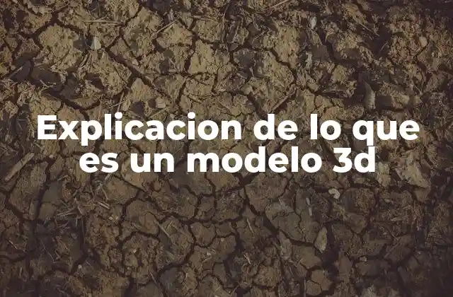 Explicacion de Lo que es un Modelo 3d