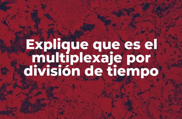 Cómo funciona el TDM