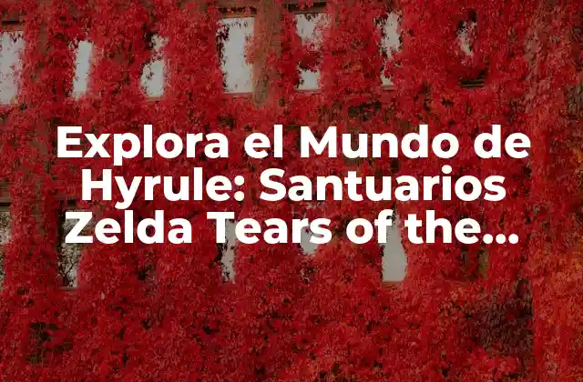 Explora el Mundo de Hyrule: Santuarios Zelda Tears Of The Kingdom Mapa Interactivo