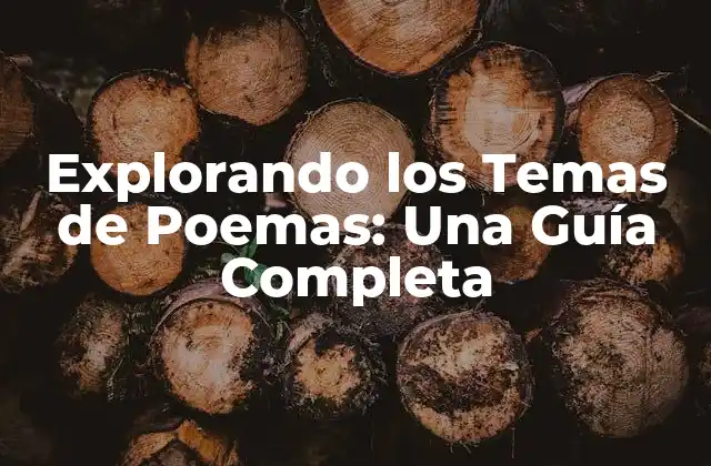 Temas Clásicos en la Poesía