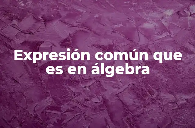 La importancia de las expresiones algebraicas en la resolución de problemas