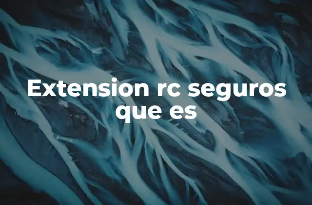 Extension Rc Seguros que es