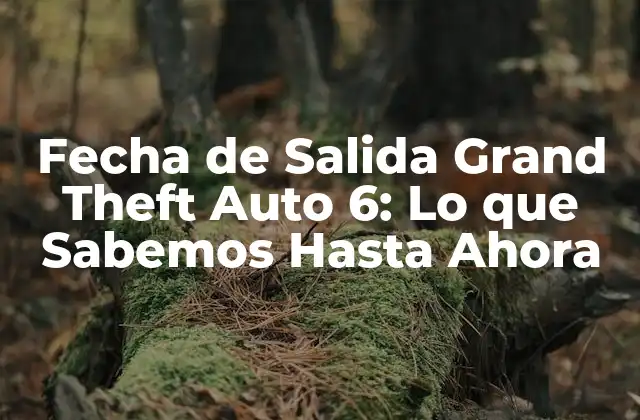 Fecha de Salida Grand Theft Auto 6: Lo que Sabemos hasta Ahora