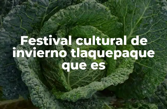 Festival Cultural de Invierno Tlaquepaque que es
