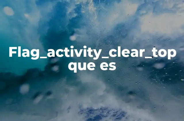 Flag_activity_clear_top que es