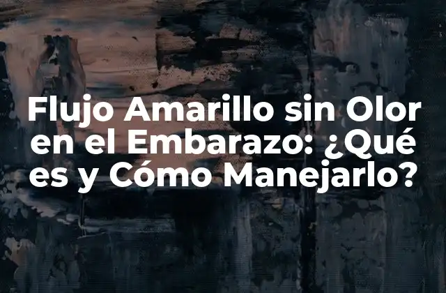 ¿Qué es el Flujo Amarillo sin Olor en el Embarazo?