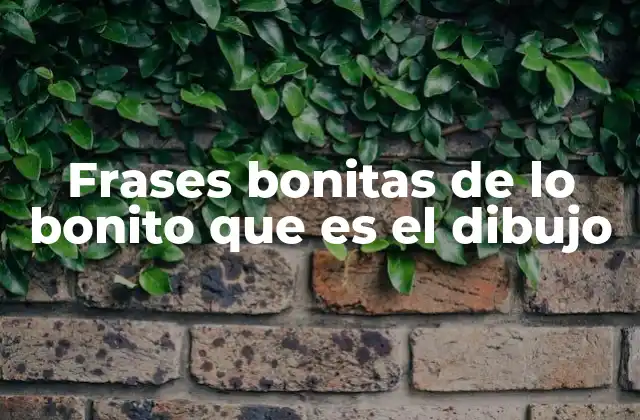 Frases Bonitas de Lo Bonito que es el Dibujo