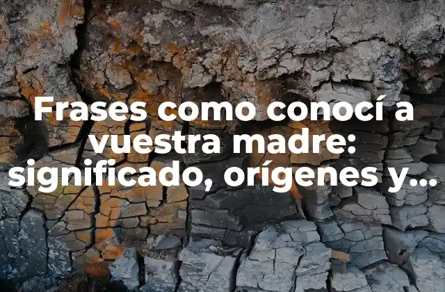 Frases como Conocí a Vuestra Madre: Significado, Orígenes y Curiosidades