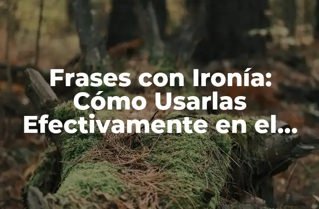 Frases con Ironía: Cómo Usarlas Efectivamente en el Lenguaje Cotidiano